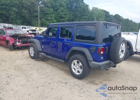 2018 Jeep Wrangler Unlimited Sport S 4X4 z USA, uszkodzony, nr VIN 1C4HJXDG4JW318489